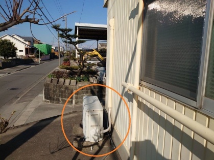 名古屋市港区のオフィス事務所にてエアコンの取替電気工事