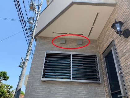 名古屋市緑区の戸建住宅にて換気扇フードの取替電気工事