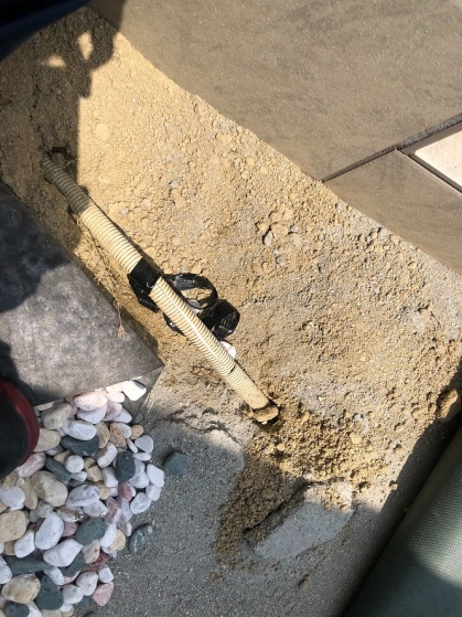 名古屋市港区の戸建住宅にて地中埋設配管の補修電気工事
