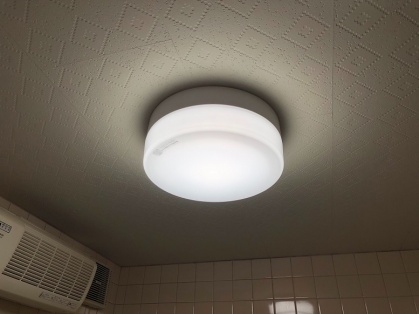 浴室灯の更新電気工事